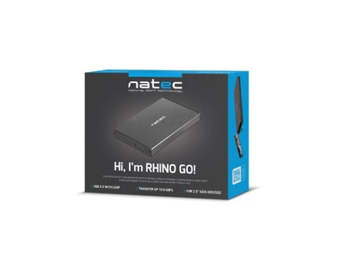 Obudowa NATEC Rhino GO NKZ-0941 (2.5"; USB 3.0; Aluminium; kolor czarny)