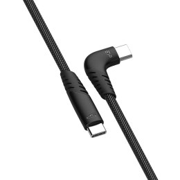 Kabel USB-C - USB-C  Silicon Power LK50CC 1M Nylon oplot Grey