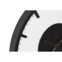 Zegar Ścienny DKD Home Decor 50 x 3,5 x 50 cm Czarny Biały Vintage Drewno MDF (2 Sztuk)