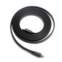 Kabel HDMI-HDMI v2.0 3D TV High Speed Ethernet 1.8M płaski (pozłacane końcówki)