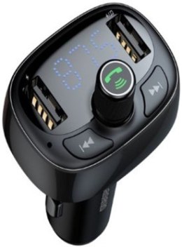 Transmiter FM do gniazda samochodowej zapalniczki Baseus CCTM-01 (MicroSD, USB 2.0)