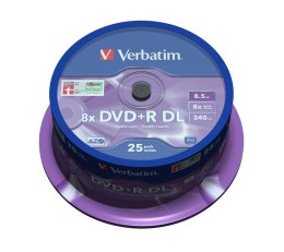 Płyta DVD Verbatim 43757 (8,5GB; 8x; 25szt.; Cake)