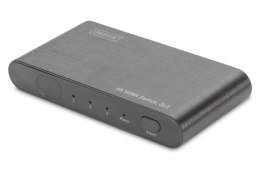 Przełącznik/Switch HDMI 3-portowy, 4K 60Hz UHD 3D HDR, HDCP 2.2, audio