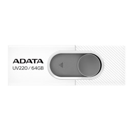 Pendrive ADATA UV220 AUV220-64G-RWHGY (64GB; USB 2.0; kolor biały)