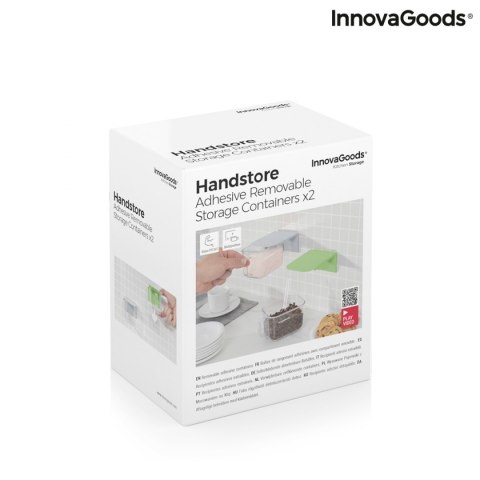 Wysuwane Pojemniki Kuchenne z Mocowaniem na Klej Handstore InnovaGoods 2 Sztuk