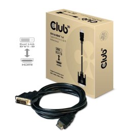 Kabel Club3D CAC-1210 DVI to HDMI™ 1.4 Cable M/M 2m Bidirectional