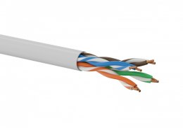 Kabel U/UTP kat.5E 24AWG PVC 100% Miedziane 305m - 10 lat gwarancji