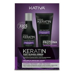 Zestaw Fryzjerski Prostowanie Brazylijskie Kativa Keratin (2 pcs) (250 ml + 200 ml)