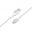 Kabel USB 3.0 - USB C 2m PREMIUM 3A biały TPE