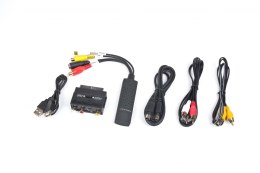 Adapter GEMBIRD UVG-002 (USB M - RCA, S-Video F; 0,50m; kolor czarny)