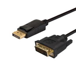 Kabel SAVIO CL-106 (DisplayPort M - DVI-D M; 1,8m; kolor czarny)