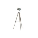 Lampa Stojąca DKD Home Decor Metal Drewno Srebro Jasnobrązowy Tripod (66 x 66 x 142 cm)