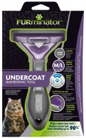 FURminator - furminator dla kotów długowłosych - M/L