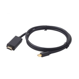 Kabel GEMBIRD CC-mDP-HDMI-6 (Mini DisplayPort M - HDMI M; 1,8m; kolor czarny)