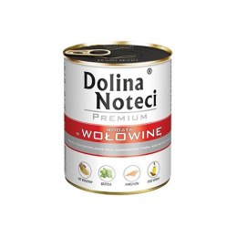 DOLINA NOTECI Premium bogata w wołowinę - mokra karma dla psa - 800g