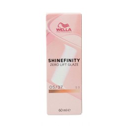 Koloryzacja permanentna Wella Shinefinity Nº 05/37 (60 ml)