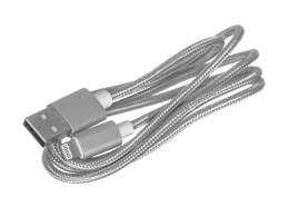 ORICO KABEL USB-A - LIGHTNING OPLOT, SZARY 2,4A