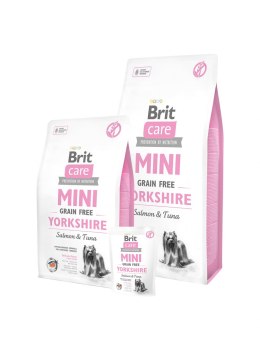 Brit Care Adult Mini Grain Free Yorkshire - sucha karma z łososiem i tuńczykiem dla psa - 2 kg