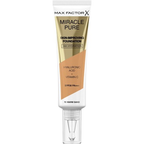 Płynny Podkład do Twarzy Max Factor Miracle Pure Spf 30 Nº 70-warm sand 30 ml