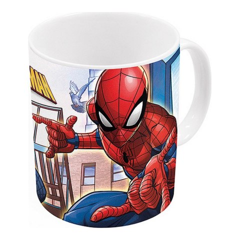 Kubek Spider-Man Great power Niebieski Czerwony Ceramika 350 ml