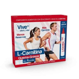 L-karnityna w płynie Vive+ Spalający tkankę tłuszczową (12 uds)