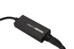 Konwerter/Adapter USB 2.0 do 4x RS232 (DB9) z kablem USB A M/Ż dł. 1,5m
