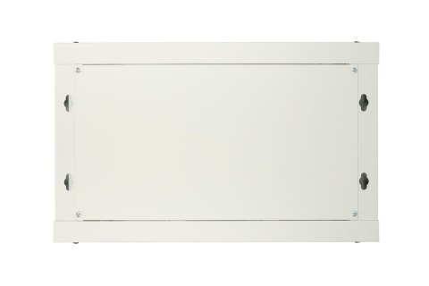 Szafka wisząca rack 6U 600x600 szara metalowe drzwi