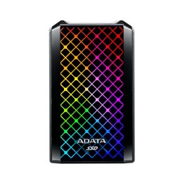 Dysk zewnętrzny ADATA SSD SE900G 512GB RGB Czarny USB3.2-A/C (ASE900G-512GU32G2-CBK)