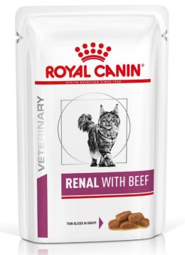 ROYAL CANIN Renal with Beef - mokra karma dla kota - 12x85 g
