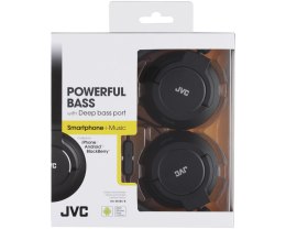 Słuchawki JVC HAS-R185BEF (nauszne; z mikrofonem; kolor czarny)