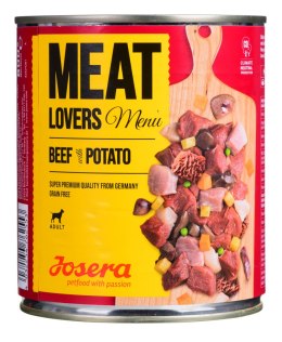 Josera Meatlovers Menu Wołowina z ziemniakami karma mokra dla psów 800g
