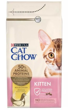 PURINA CAT CHOW Kitten Chicken - sucha karma dla kociąt - 1,5 kg
