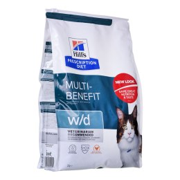 Hill's Prescription Diet Feline w/d Multi-Benefit - sucha karma dla kota - 3 kg