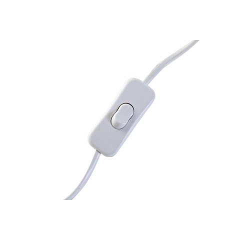 Lampa stołowa DKD Home Decor Biały Brązowy Drewno mango 50 W 220 V 33 x 12 x 41 cm