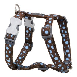 Szelki dla psa Red Dingo Style Sports Niebieski Kropki 37-61 cm