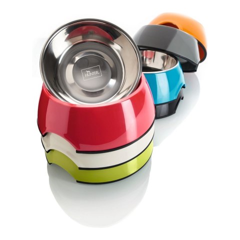 Karmnik dla psów Hunter Melamina Stal nierdzewna Czarny 700 ml (22 x 22 x 11,5 cm)