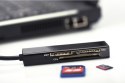 Czytnik kart Ednet 85241 (Zewnętrzny; CompactFlash, Memory Stick, MicroSD, MicroSDHC)