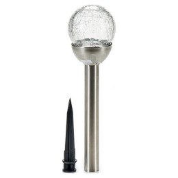 Lampa w kształcie żarówki Srebro Metal Szkło Plastikowy (7,5 x 38 x 7,5 cm)