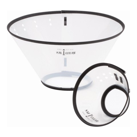 Obroża elżbietańska dla psa KVP Saf-T-Clear Przezroczysty (22-43 cm)