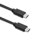 Kabel USB 3.1 typ C męski | USB 3.1 typ C męski | 1.4m | Czarny