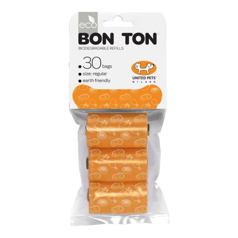 Torby higieniczne United Pets Bon Ton Regular Pies Pomarańczowy (3 x 10 uds)