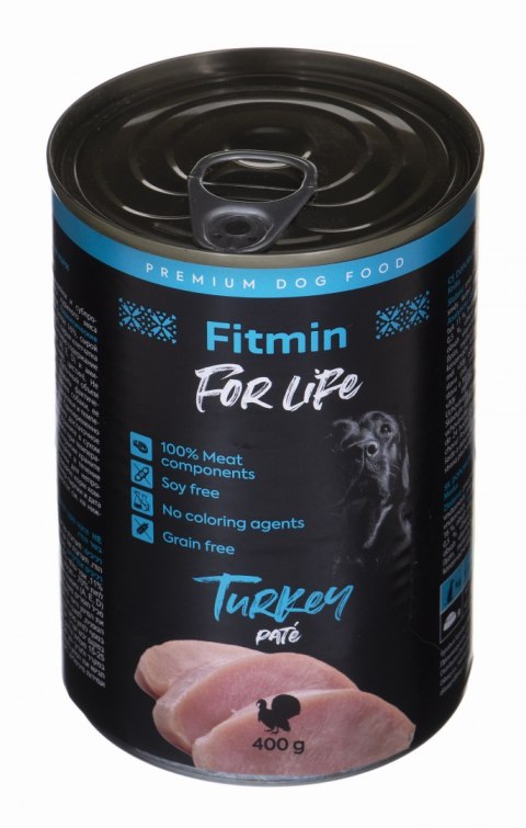 Fitmin For Life Dog karma mokra dla psa z indyka - 400g