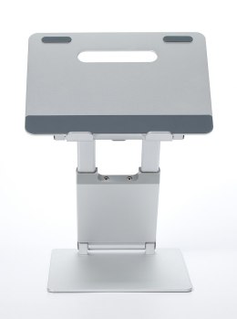 POUT Eyes3 Lift - Aluminiowa teleskopowa podstawka pod laptopa, kolor srebrno-szary