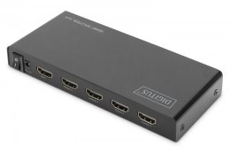 Rozdzielacz (Splitter) HDMI 4-portowy 4K 60Hz UHD 3D HDR HDCP 2.2 audio downscaling
