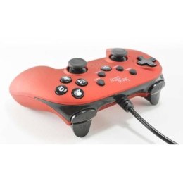 SteelPlay Kontroler przewodowy PC/PS3 czerwony