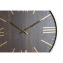 Zegar Ścienny DKD Home Decor 40 x 4 x 40 cm Czarny Brązowy Żelazo Wahadło Drewno MDF (2 Sztuk)