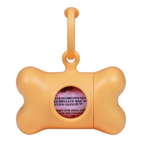 Dozownik torebek dla zwierząt United Pets Bon Ton Nano Classic Pies Pomarańczowy Plastik z recyklingu (6 x 3 x 4 cm)