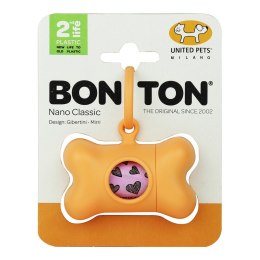 Dozownik torebek dla zwierząt United Pets Bon Ton Nano Classic Pies Pomarańczowy Plastik z recyklingu (6 x 3 x 4 cm)