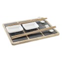 Zestaw do Sushi DKD Home Decor Bambus Deska Czarny Naturalny Orientalny 25 x 19 x 3 cm