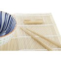 Zestaw do Sushi DKD Home Decor 14,5 x 14,5 x 31 cm Niebieski Biały Kamionka Orientalny (16 Części)